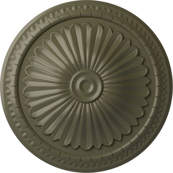 Ekena Millwork Alexa Ceiling Medallion (Fits Canopies up to 3"), Hand-Painted Painted Turtle, 15"OD x 1 3/4"P CM14AXPTF - main